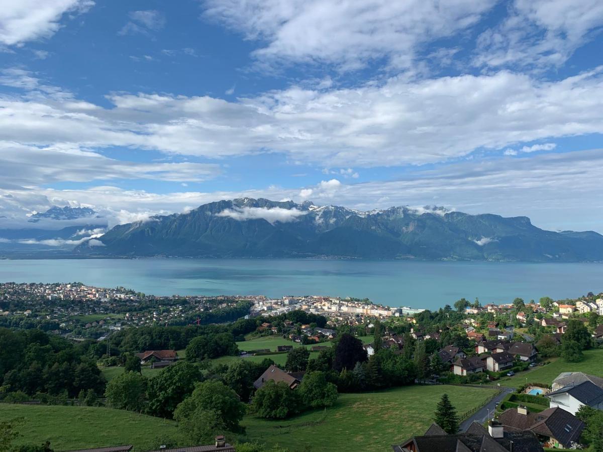 Appartement Moderne Avec Vue Panoramique A Jongny Proche De Montreux 外观 照片